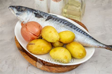 Скумбрия с картошкой в рукаве в духовке — рецепт с фото пошагово