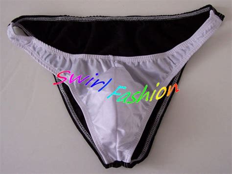 K318B HOT SEXT MEN RIO BACK SWIM BIKINI SKIMPY POUCH White Black