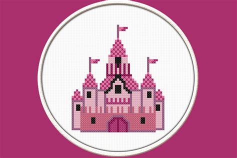 Princess Castle Cross Stitch Pattern Graphic By Kseniyaomega