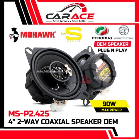 MOHAWK MS Plug Play OEM 4 Inch 2 Way Coaxial Speaker Perodua Myvi Old