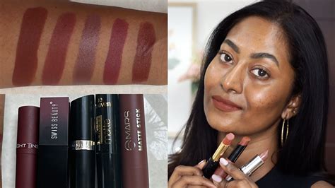 Top 5 Affordable Brown Nude Lipsticks For Brown Dusky Skintone On Bare Skin Starting From 90