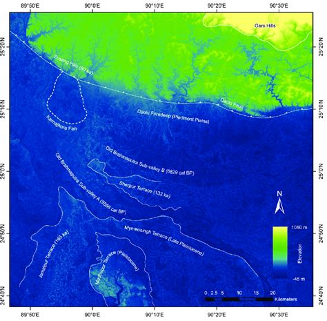 Regional Geomorphic Features Of Upper Bengal Basin With Irsl And