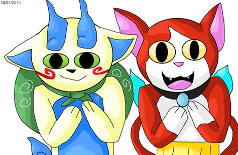 Yo Kai Watch Komasan And Jibanyan By Mojo1985 On Deviantart