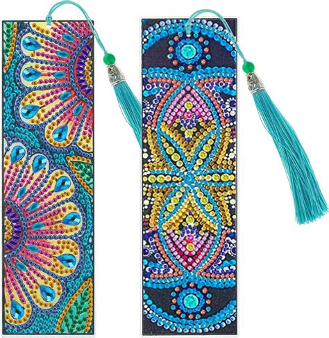 Giantree Diamond Painting Flower Bookmark 2pcs 5d Diy