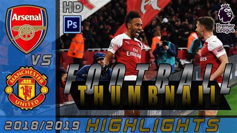 FOOTBALL HIGHLIGHT THUMBNAIL Adobe Photoshop CC Tutorial YouTube