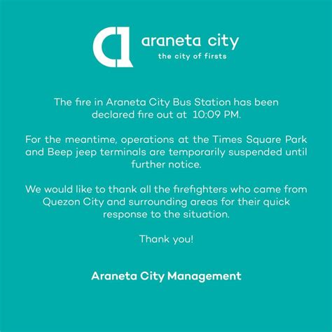 Araneta City Bus Terminal temporarily relocated after massive February