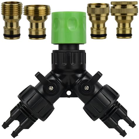 KESLA 1pcs Gardens 2 Way 4 Way Tap Adapter Hose Splitter Connector 1 2