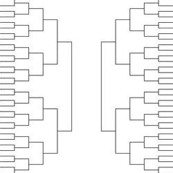 Tournament bracket basketball championship scheme Vector Image ...