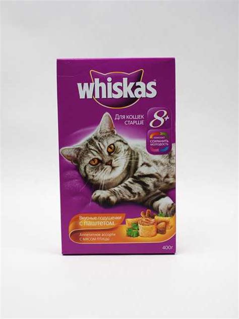 Купить Вискас (Whiskas) Аппетитное ассорти Паштет 8+ - для кошек, котов ...