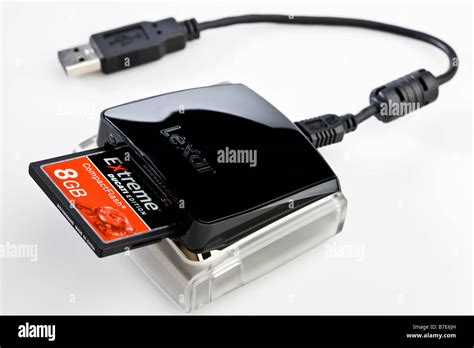 External Media Drive With Compactflash Card Stock Photo Alamy