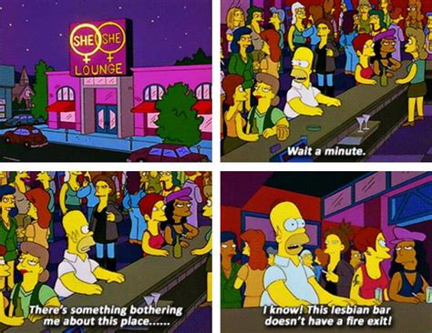The Simpsons This Lesbian Bar Doesn T Have A Fire Exit Lgbtq Funny Tumblr Funny Lgbt Humor