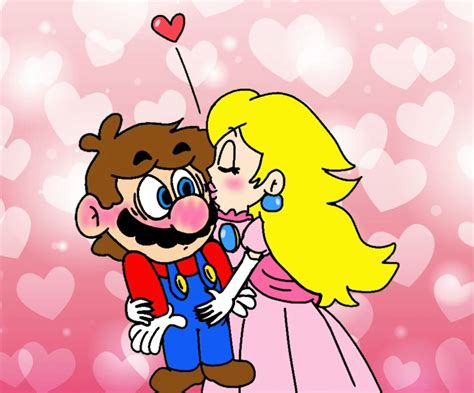 Mario x Peach by Spongedude18 on DeviantArt