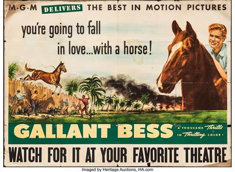 Gallant Bess Mgm 1946 Two Sheet 595 X 435 Adventure Lot