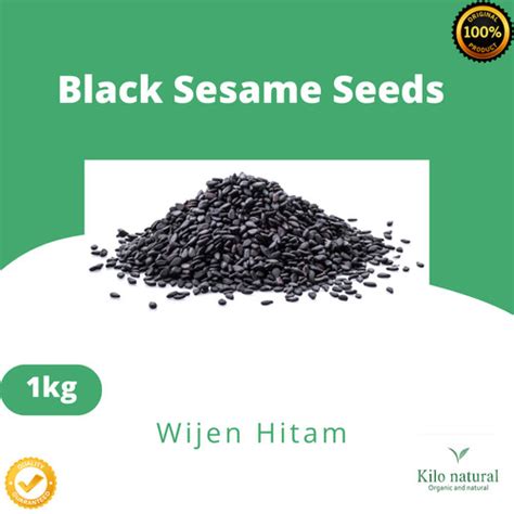 Jual Wijen Hitam 1KG Black Sesame Seed 1KG Kab Bandung Barat