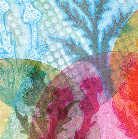 Printing with the Round Gelli Arts Plate - Jackson's Art Blog