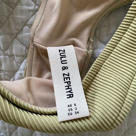 Zulu Zephyr Swim Bikini Set Colour Avocado Depop