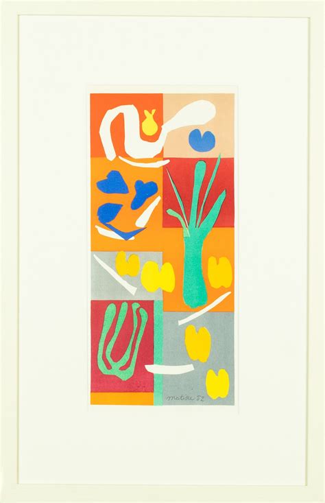 Henri Matisse Vegetaux 1958 Hidden Gallery
