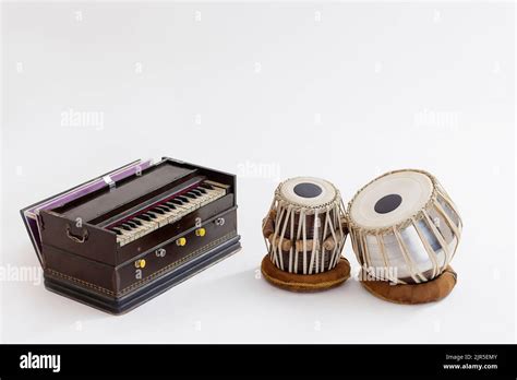Portrait Of Indian Traditional Classical Musical Instruments Which