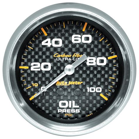 Autometer Gauge Oil Pressure Auto Meter Carbon Fiber