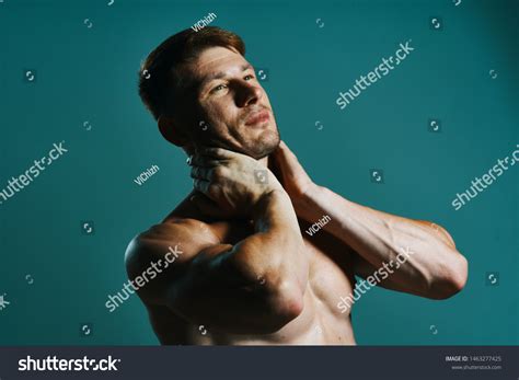 Strong Man Naked Torso Press Sport Stock Photo Shutterstock