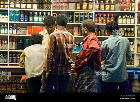 Liquor Store In Tirupathi South India Stock Photo Alamy