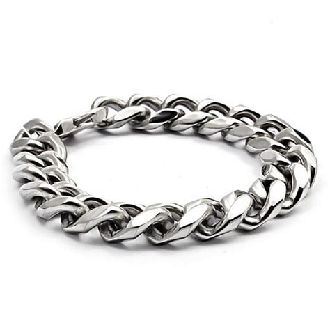 Bracelet homme chaine tressee acier - BijouxStore - webid:364