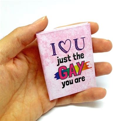 Gay Lesbian Pride Flag Card A Blank Hardcover Book An Etsy