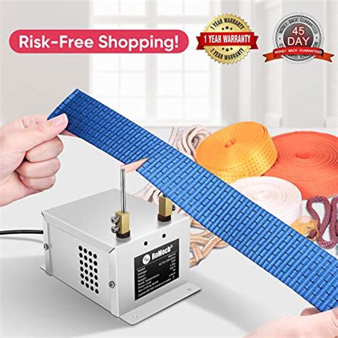Romech Electric Rope Cutter Hot Knife Thermal Blade For Braid Fabric Webbing Belting Ribbon