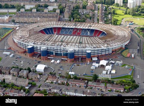 Aerial View Of Hampden Park Football Stadium Glasgow Stock Photo Alamy