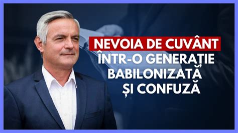 Emisiune dialog Nevoia de Cuvânt într o generație tot mai babilonizată