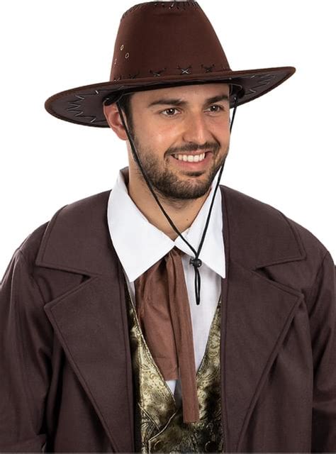 Cappello Da Cowboy Marrone Per Adulti Funidelia