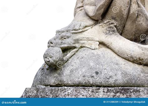 snake  crushed   foot   virgin mary  biblical