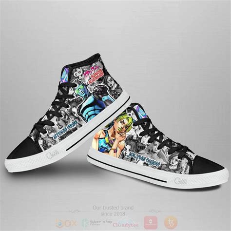 HOT Anime Jojo S Birraze Adventure Jolyne Cujoh Canvas High Tops