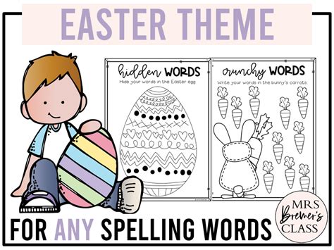 Spelling Practice Word Work Activities For Any Words Easter