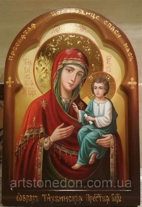 Тихвинская икона Божией Матери писаная купить по низкой цене в Украине ...