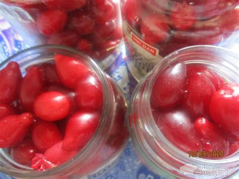 Рецепт: Маринованный кизил как маслины | "аля оливки в масле с лимоном"