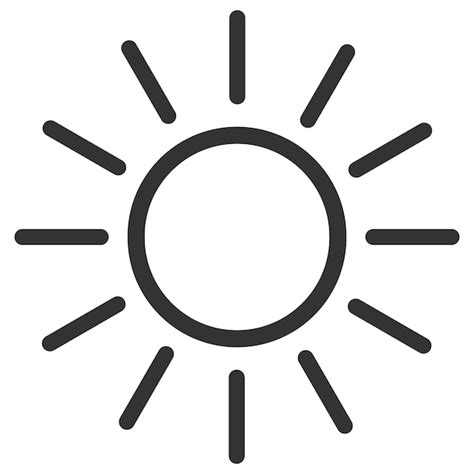 premium vector sun silhouette vector flat icon