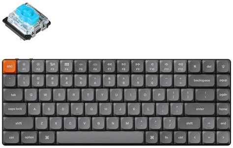 Клавіатура Keychron K3 Max 84 Key Gateron MX 2 0 Blue QMK Hot swap RGB ENG UKR WL BT K3MH2