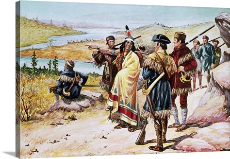 Sacajawea Guiding the Lewis And Clark Expedition through the Rocky ...