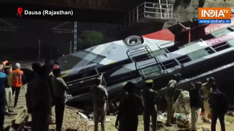 Rajasthan Accident Four Dead Several Injured After Bus Falls On