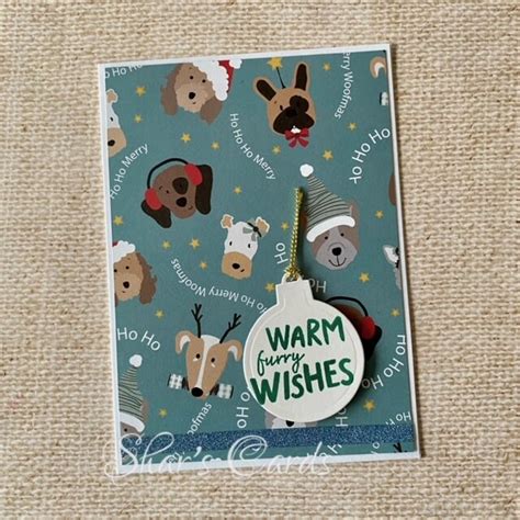 Dog Themed Christmas Cards Warm Furry Wishes Pet Lover Festive