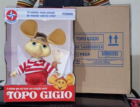 Boneco Topo Gigio Estrela Lacrado Caixa Parda Frete Gr Tis