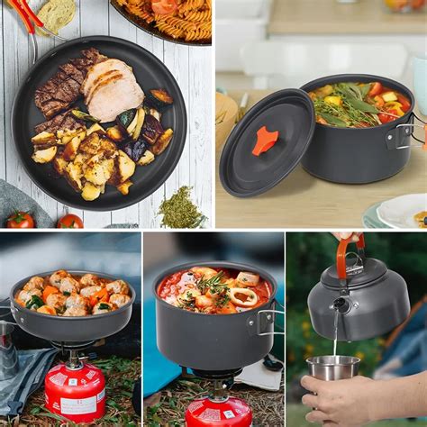 Набор туристической посуды со столовыми приборами HALIN DS-308A ...