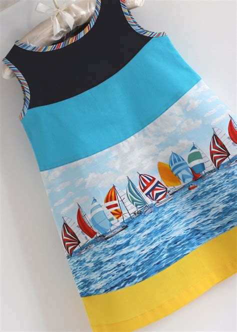 Мастерская счастья: Платье для девочки "Морячка"