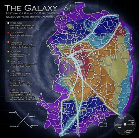 Star Wars Map Of The Galaxy Star Wars Infographic Star Wars Planets