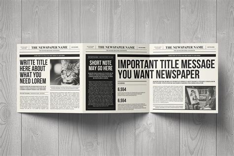 Newspaper Brochure Trifold Trifold Brochure Square Brochures Brochure