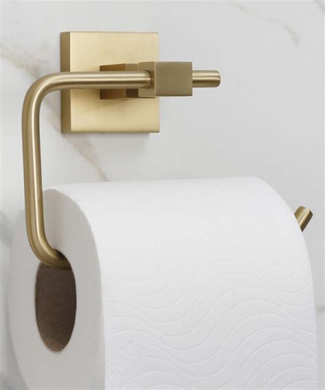 Bristan Brushed Brass Toilet Roll Holder