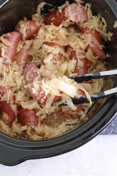 kielbasa and sauerkraut recipes slow cooker 4