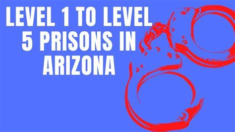 Level 1 Level 2 Level 3 And Level 4 Prisons In The State Of Arizona