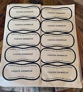 Amazon Welliestr Pcs Lot Hygiene Label Clear Tape Swimwear Lingerie Underwear Adhesive